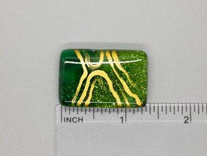 Geode Fused Glass Needle Minder