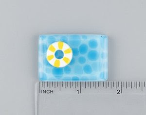 Pool Float Fused Glass Needleminder