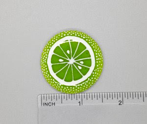 Citrus Slice Fused Glass Needleminder