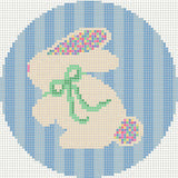 KI2517 Bunny with Sprinkle Ears - Blue Stripe