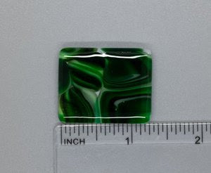 Malachite Green Fused Glass Needleminder