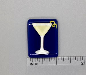 Lemon Drop Fused Glass Needleminder