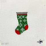 23-309 Micro Snowflake Stocking