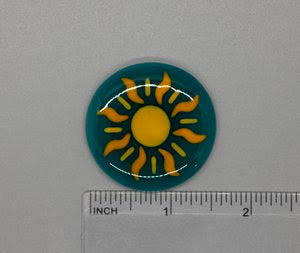 Sun Fused Glass Needleminder