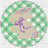 KI2158 Bunny with Sprinkle Ears - Green Gingham