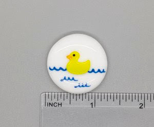 Rubber Ducky Fused Glass Needleminder