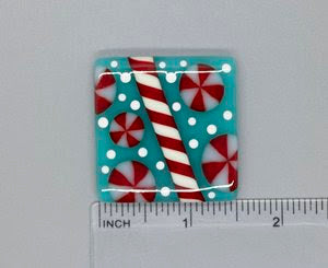 Peppermint Fused Glass Needleminder