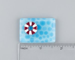Pool Float Fused Glass Needleminder