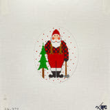 24-371 Lumberjack Santa Ornament