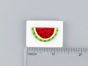 Watermelon Fused Glass Needleminder