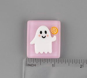 Sugar the Sweets Loving Ghost Fused Glass Needleminder - MKT