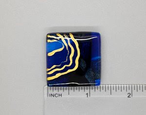 Geode Fused Glass Needle Minder