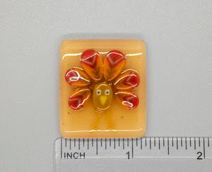 Turkey Fused Glass Needleminder