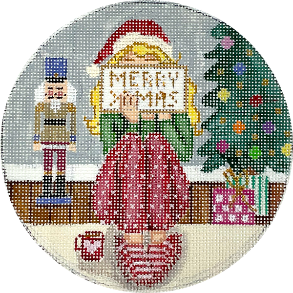 GE GS196 Xmas Stitching Girl Ornament