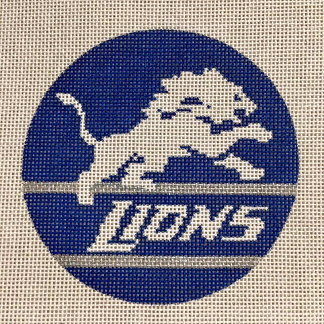 1007 Detroit Lions Logo 4" Round