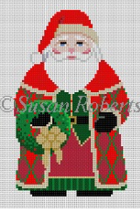 Santa w/ Wreath 1239f