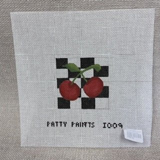 Cherries Black/White I009