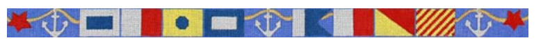 157b Nautical Flags Belt "Ship Ahoy"