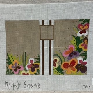 MS171 Khaki Blooms Clutch