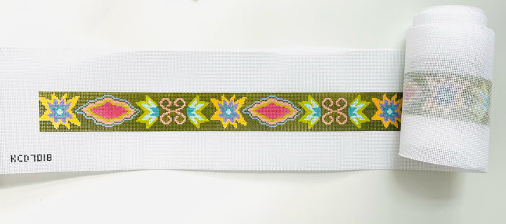 KCD7018 Green Floral Belt