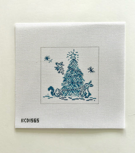KCD1565 Blue Tree Square