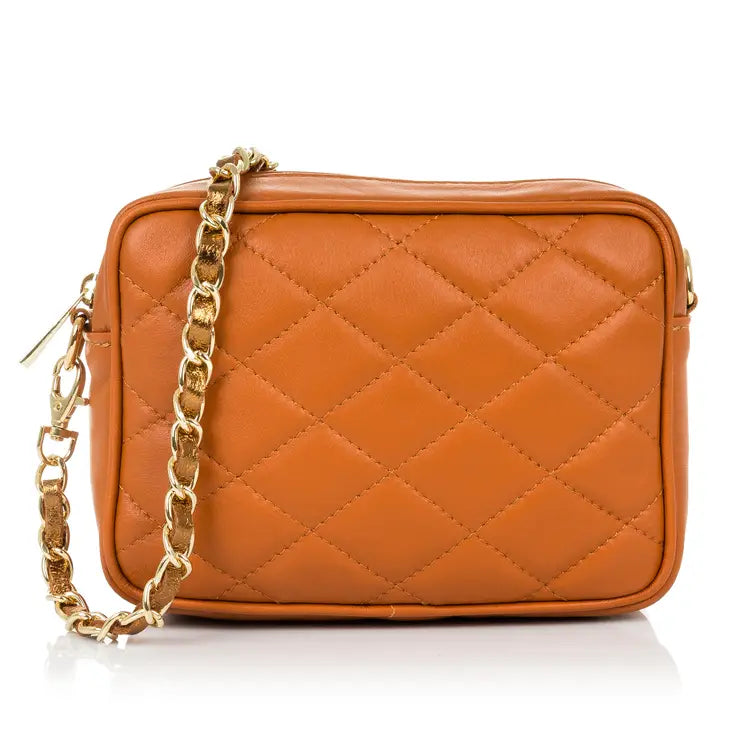 Cleopatra Quilted Leather Crossbody Bag