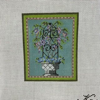 KC-KCN914Teal/Green Trellis Planter