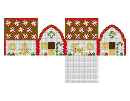 5246-18 Peppermints and spice cookies gingerbread house