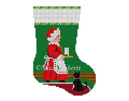 Mrs Claus & Cookies Mini-sock 5408