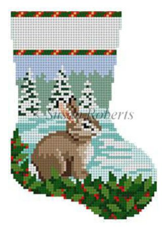Bunny In Snow Mini Stocking 5409