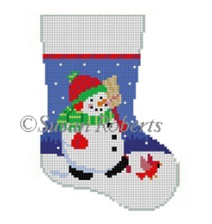 Chubby Snowman Stroll Mini Stocking 5450
