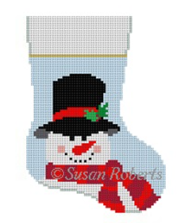 Scarf Snowman Mini Stocking 5473
