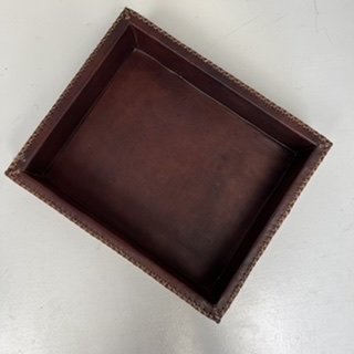Cedar/Leather Valet Tray