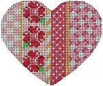 HE-817 Pink Vertical Patterns Heart