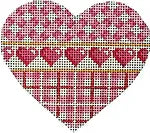 HE-811 Pink Lattice/Hearts/Plaid Heart