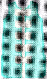 MS108T Turquoise/White Bow Mini Shift