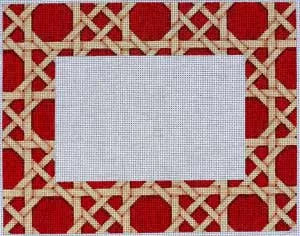 Red/Camel Caning Pattern Frame PF-277