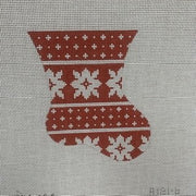 A121-6 Red Print Mini Sock