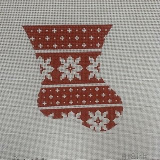 A121-6 Red Print Mini Sock
