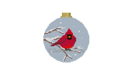 7257 Puffed Cardinal Round