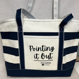 Pointing It Out Nautical Tote