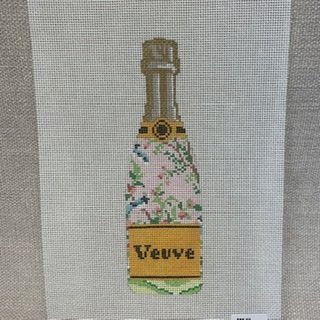 Floral Chinoiserie Veuve Bottle