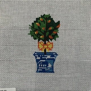 SB978 Topiary w/Yellow Bow