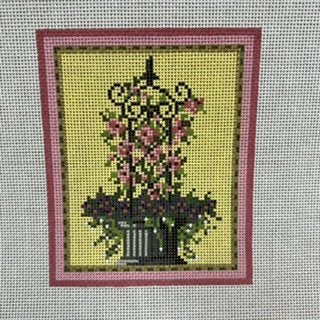 KC-KCN907 Yellow/Pink Trellis Planter