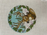 GE-728 Christmas Deer & Holly