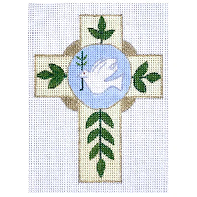 C-50 Cross with Dove with Stitch Guide