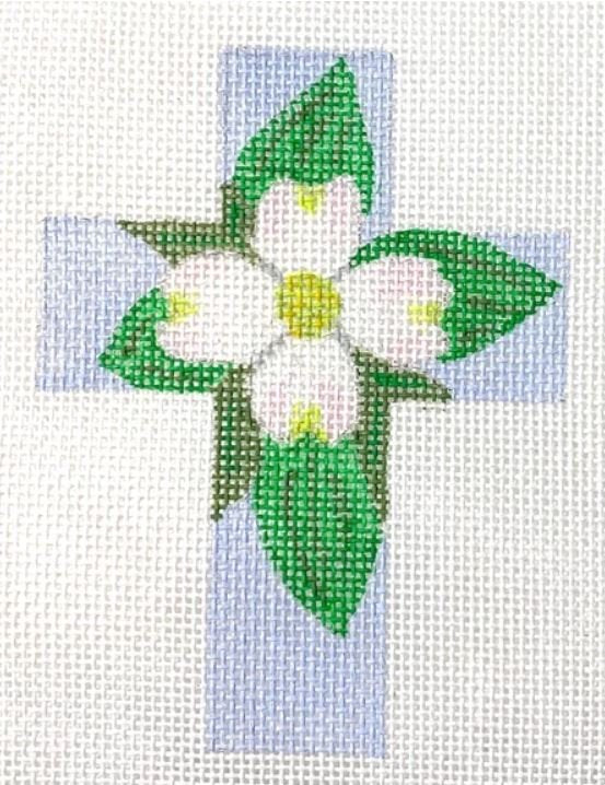 C-03 Cross with Dogwood with Stitch Guide