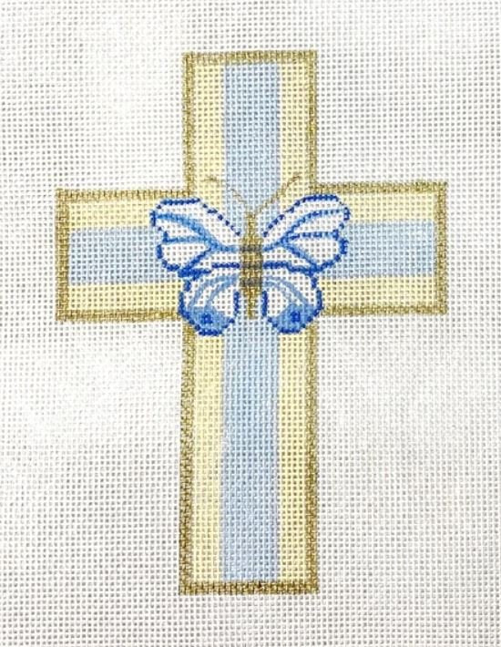 C-52 Cross with Butterfly with Stitch Guide