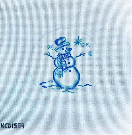 KCD1564 Blue Snowman Ornament