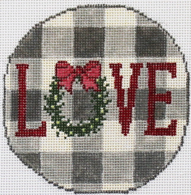 DS 1138 Gingham Ornament - Love